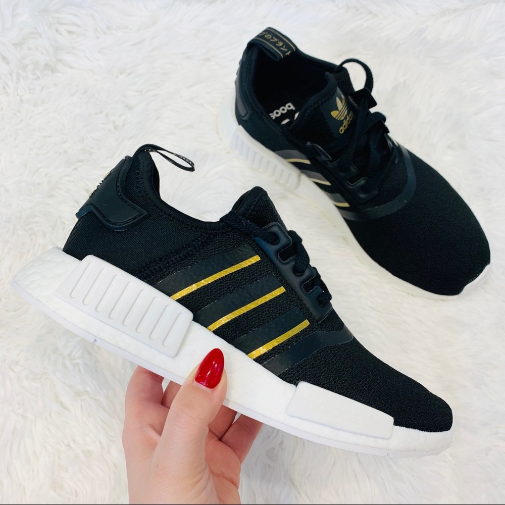 Adidas NMD R1 Black Gold Metallic